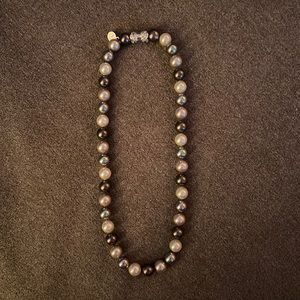 Majorica multi-color pearl necklace